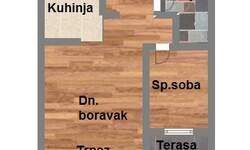 Dvosoban stan, Novi Sad, Novo Naselje, prodaja, 36m2, 85240e, id1059211